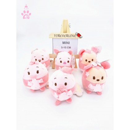 Disney Sakura Tsum Tusm  MiniSoftToys/PlushToys/KidsToys/Key Chain 5-15cm  迪士尼樱花叠叠乐迷你娃娃玩具公仔5厘米-15厘米 